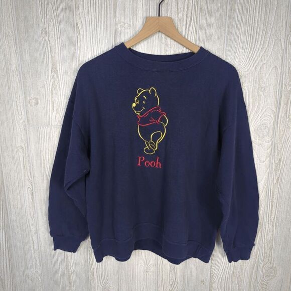 Vintage Disney Pooh Women’s M/L Jerry Leigh Pullover Crewneck Sweater - Picture 1 of 7